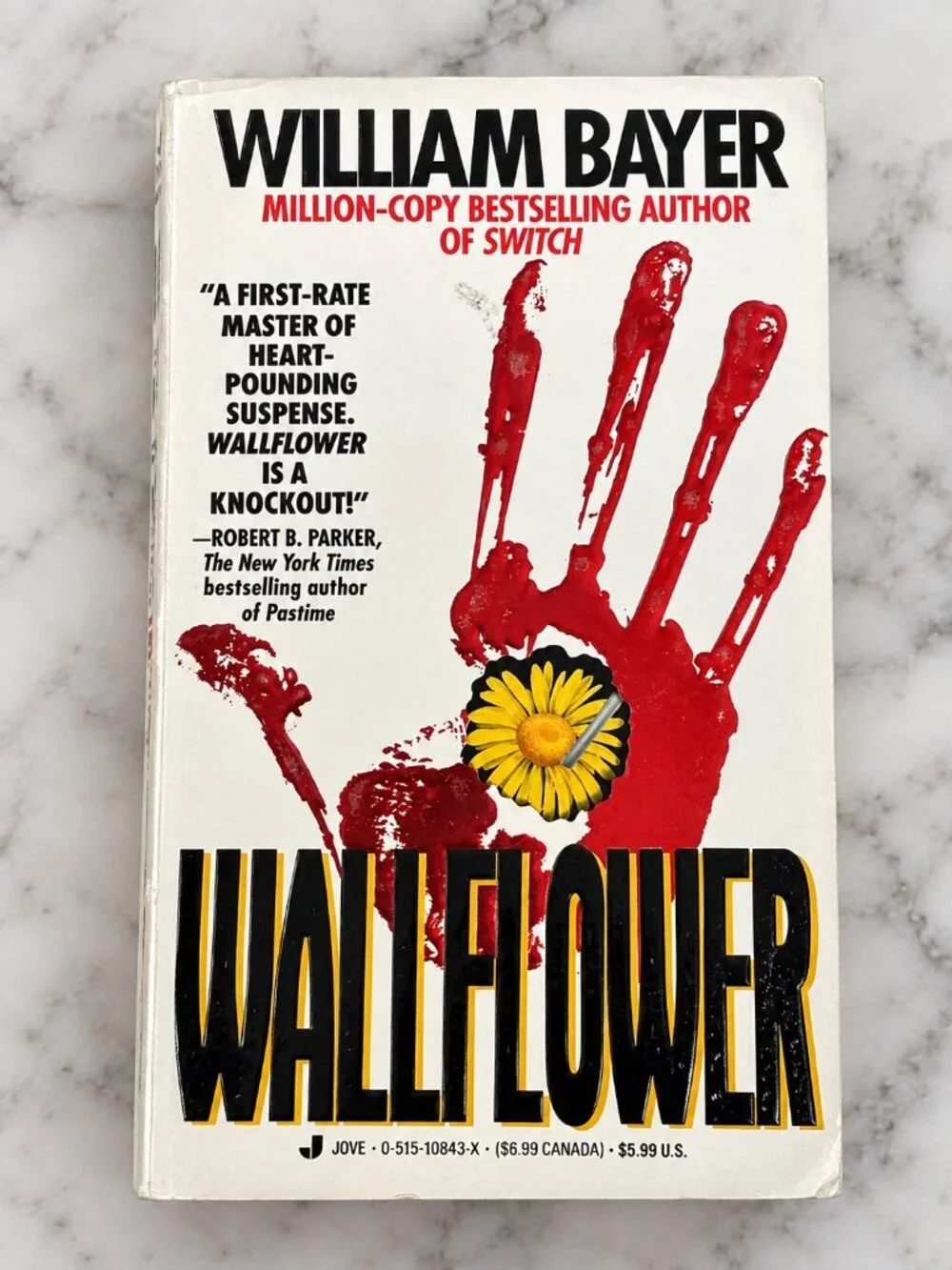 William Bayer Wallflower 1992 First Jove Paperback Crime Thriller Vintage